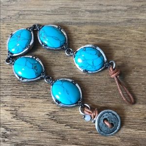 🍀NWOT Lucky Brand Turquoise Bracelet!